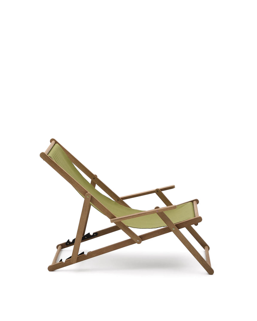 Klappbarer Outdoor-Liegestuhl Vilara in Grün aus massivem Akazienholz FSC 100% von Kave Home – Produktbild 11