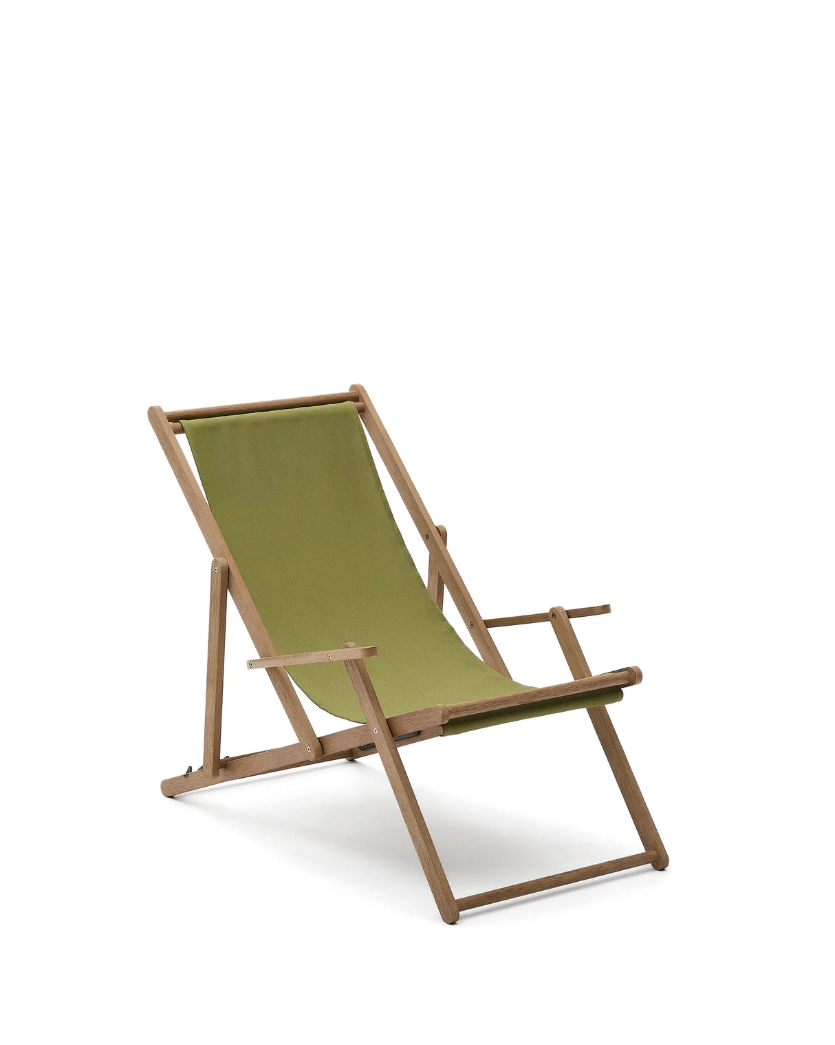 Klappbarer Outdoor-Liegestuhl Vilara in Grün aus massivem Akazienholz FSC 100% von Kave Home – Produktbild 9