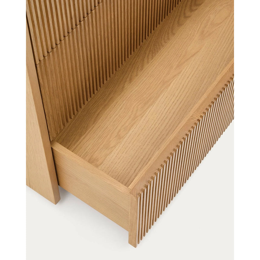 Kommode Helvine 3 Schubladen aus Eichenfurnier 90 x 78 cm FSC 100% von Kave Home – Bild 9