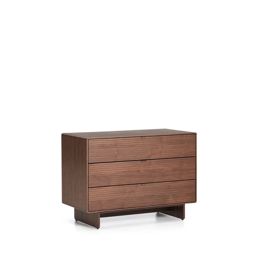 Kommode Norlen in Nussbaumfurnier mit 3 Schubladen, FSC Mix Credit 107 x 75 cm von Kave Home – Produktbild 3