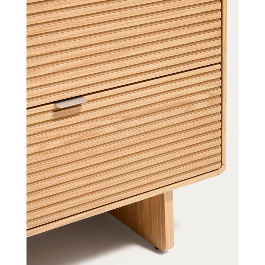 Kommode Norlen mit 6 Schubladen in Eichenfurnier mit naturfarbenem Finish FSC Mix Credit 120 x 75 cm von Kave Home – Bild 8
