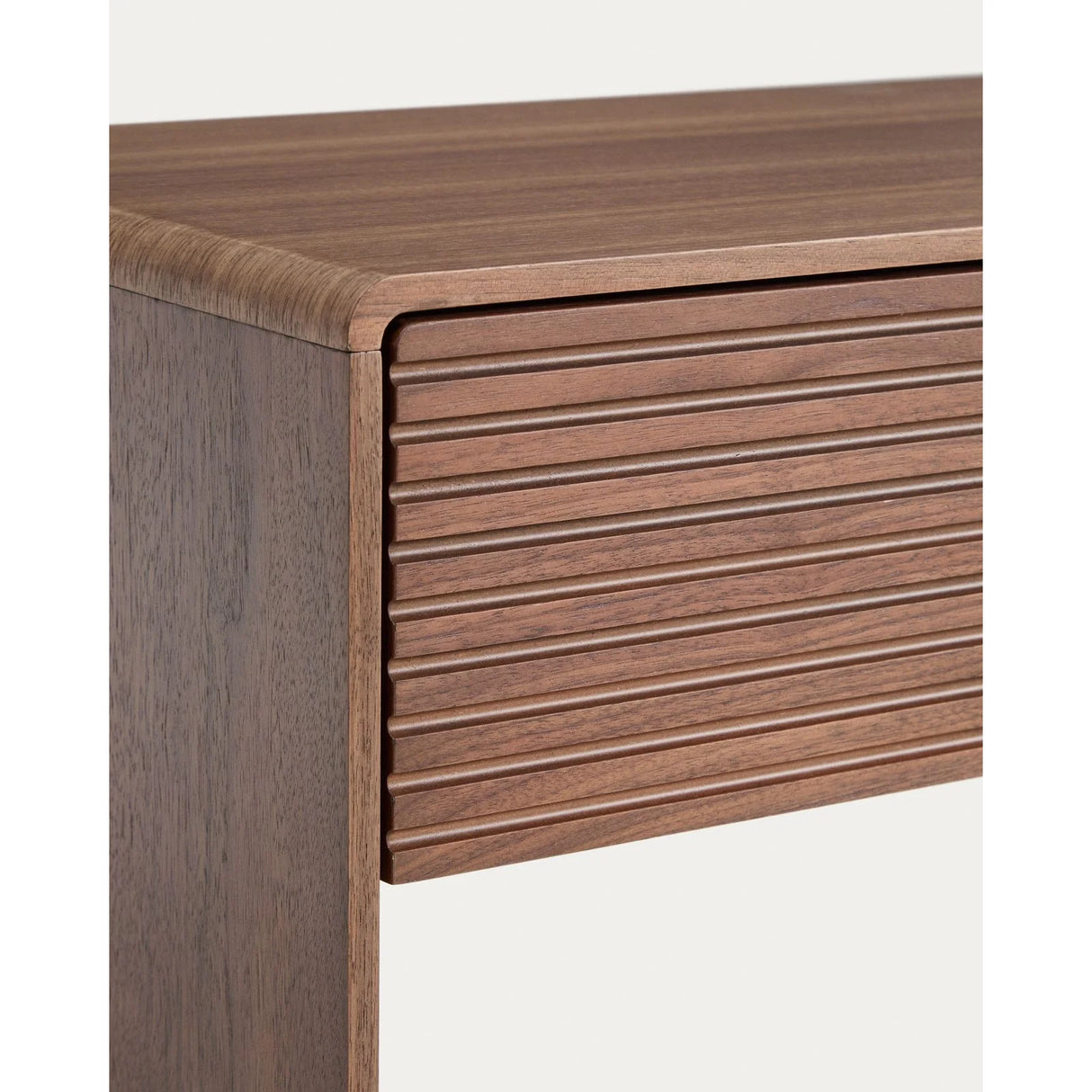 Konsolentisch Norlen in Nussbaumfurnier mit 2 Schubladen und Regalboden, FSC Mix Credit, 120 x 81 cm von Kave Home – Produktbild 7