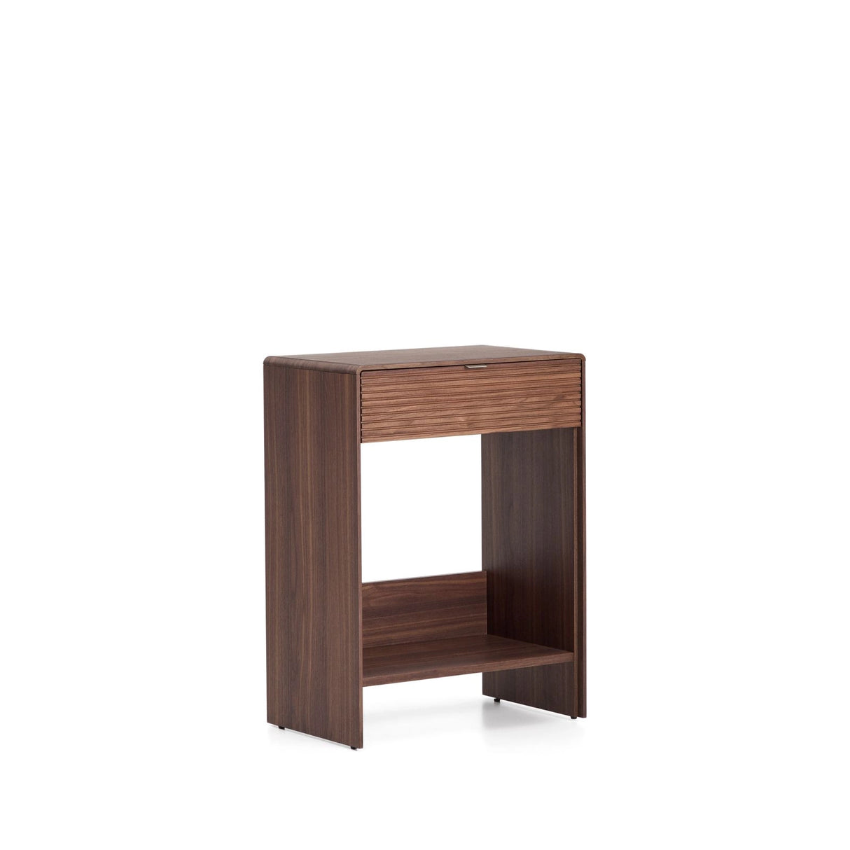 Konsolentisch Norlen mit Schublade und Regalboden in Nussbaumfurnier, FSC Mix Credit, 60 x 81 cm von Kave Home – Produktbild 3