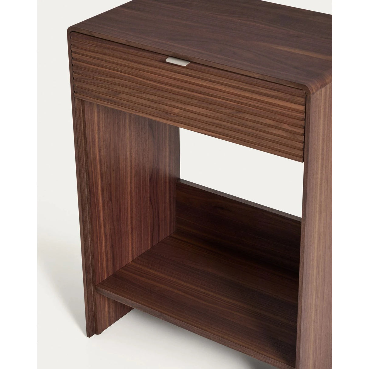 Konsolentisch Norlen mit Schublade und Regalboden in Nussbaumfurnier, FSC Mix Credit, 60 x 81 cm von Kave Home – Produktbild 5