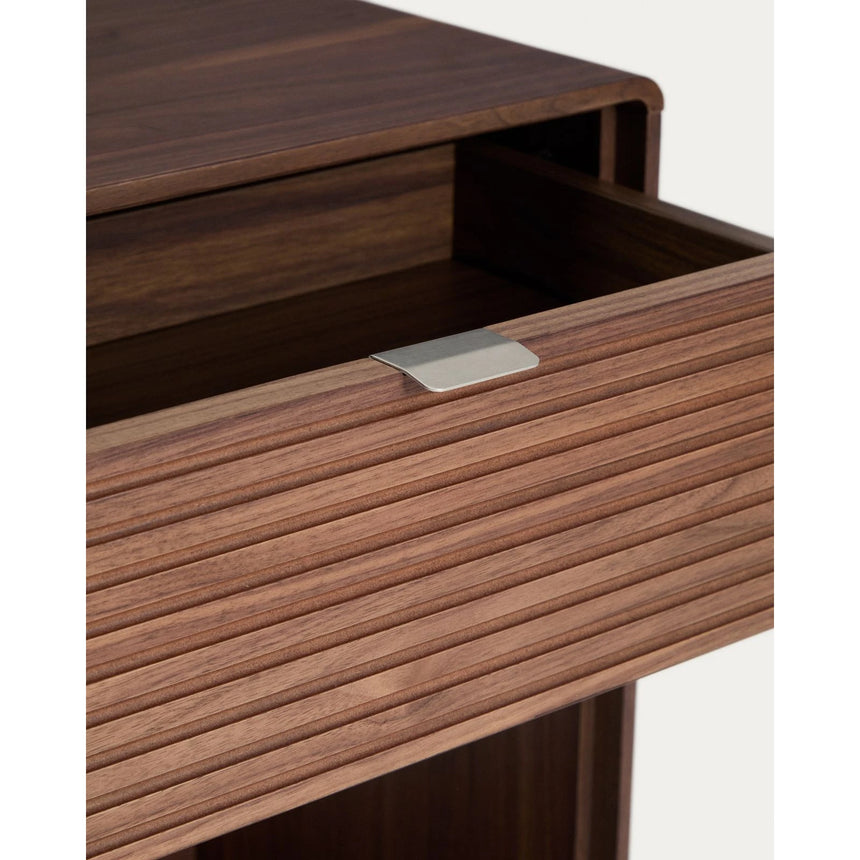 Konsolentisch Norlen mit Schublade und Regalboden in Nussbaumfurnier, FSC Mix Credit, 60 x 81 cm von Kave Home – Produktbild 6