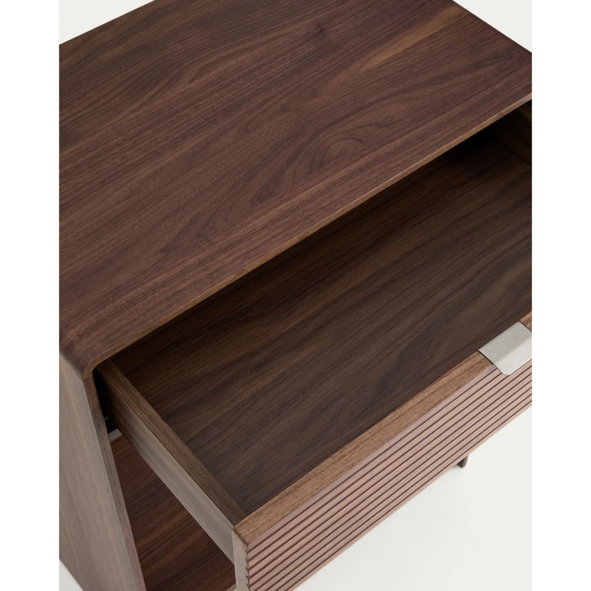 Konsolentisch Norlen mit Schublade und Regalboden in Nussbaumfurnier, FSC Mix Credit, 60 x 81 cm von Kave Home – Produktbild 7