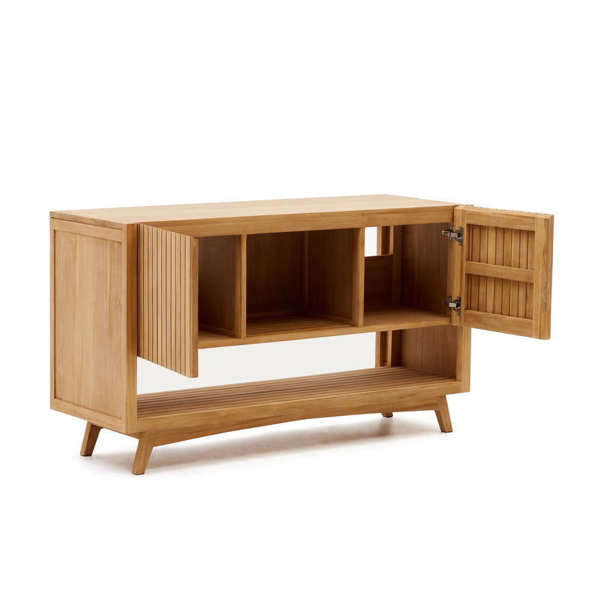 Kuveni aus massivem Teakholz mit natürlichem Finish 140 x 50 cm von Kave Home – Produktbild 3