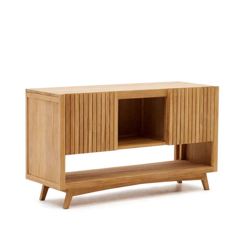 Kuveni aus massivem Teakholz mit natürlichem Finish 140 x 50 cm von Kave Home – Produktbild 4