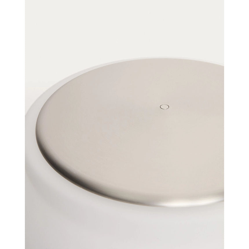 LED-Stehlampe Leruna aus satiniertem Glas und Metall mit verzinktem Finish von Kave Home – Bild 12