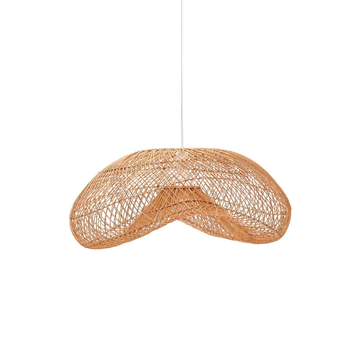 Lampenschirm für Deckenleuchte Isora aus Rattan mit Finish in natürlichem Farbton 80 x 35 cm von Kave Home – Bild 1