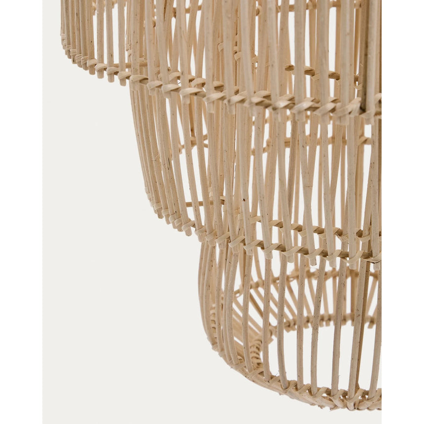 Lampenschirm für Deckenleuchte Janoa aus Rattan mit aufgehelltem Finish Ø 38 cm von Kave Home – Bild 5