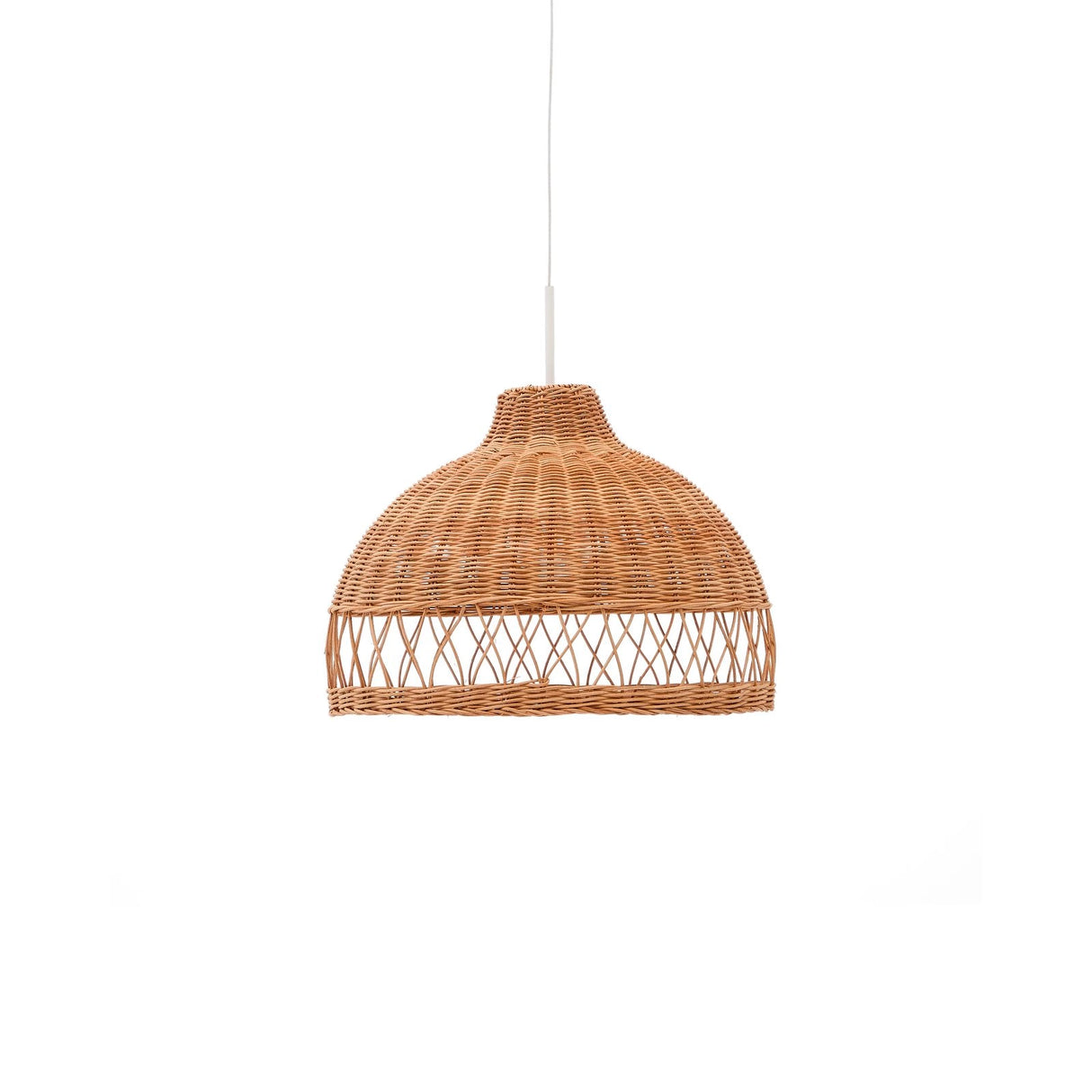 Lampenschirm für Deckenleuchte Loura aus Rattan mit Finish in natürlichem Farbton Ø 40 cm von Kave Home – Bild 1