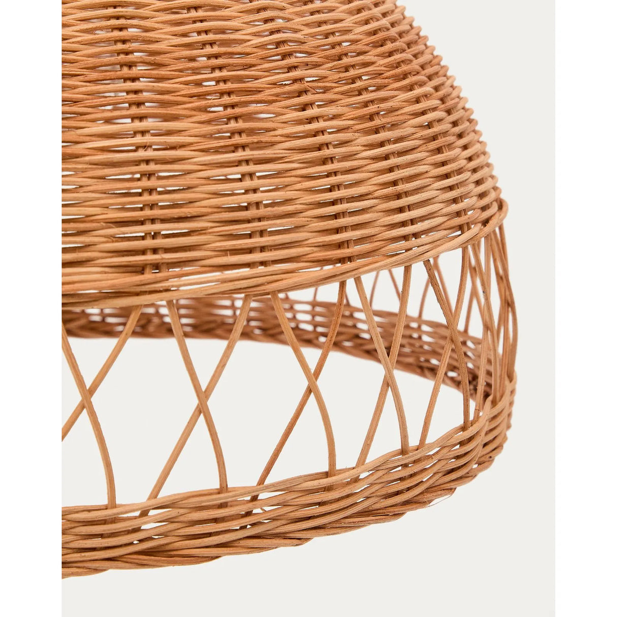 Lampenschirm für Deckenleuchte Loura aus Rattan mit Finish in natürlichem Farbton Ø 40 cm von Kave Home – Bild 6