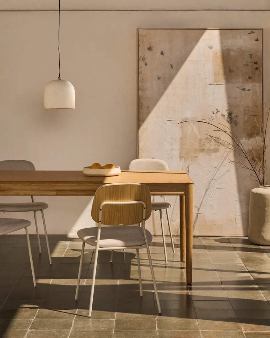 Lenon Ausziehtisch aus Eichenfurnier in Naturfarbend 200(280)x90 cm FSC MIX Credit von Kave Home – Bild 3
