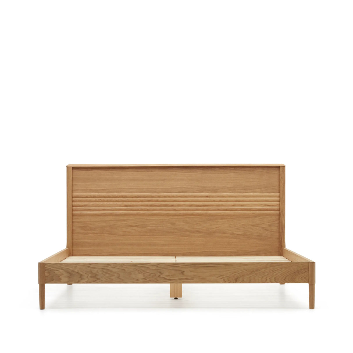 Lenon Bett aus Eichenholz und Eichenfurnier für Matratze von 160 x 200 cm FSC MIX Credit von Kave Home – Produktbild 10