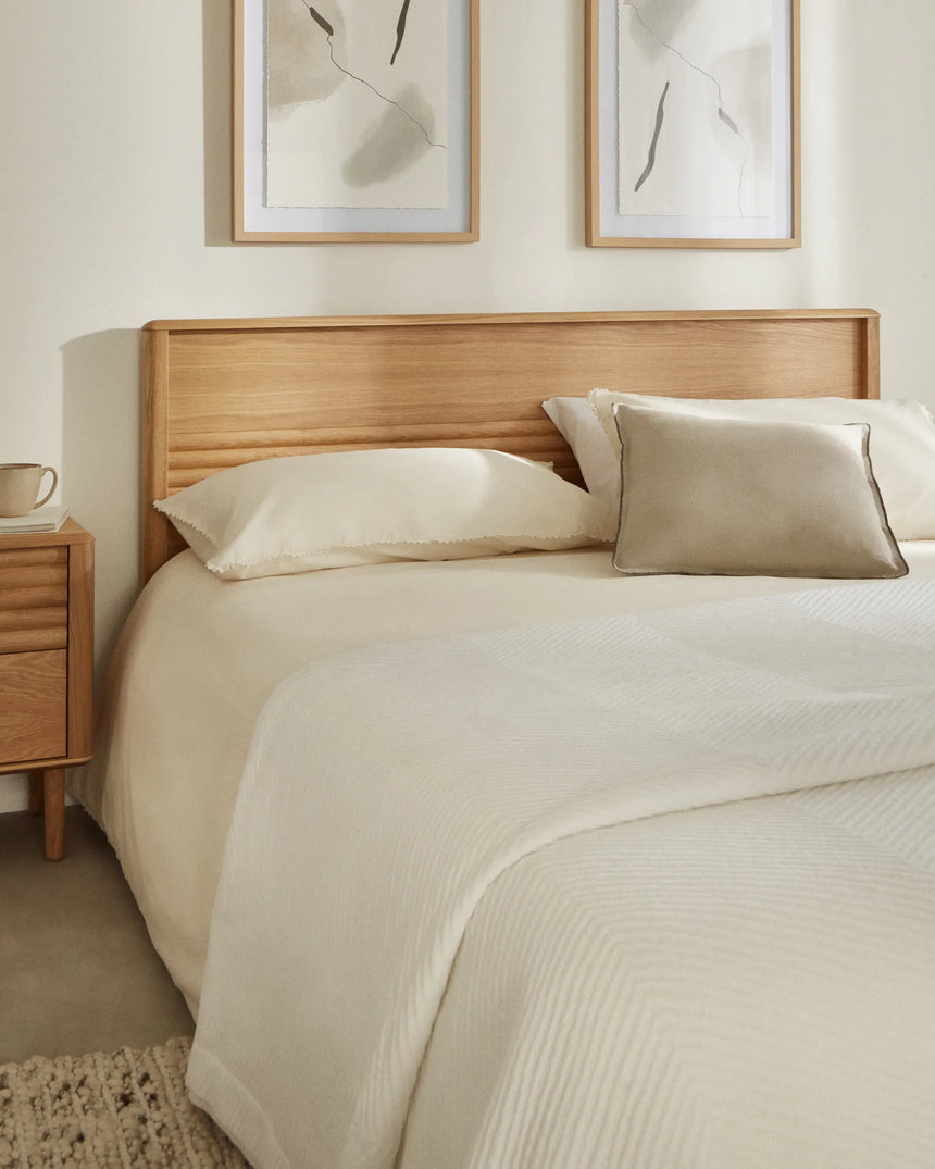 Lenon Bett aus Eichenholz und Eichenfurnier für Matratze von 160 x 200 cm FSC MIX Credit von Kave Home – Produktbild 7