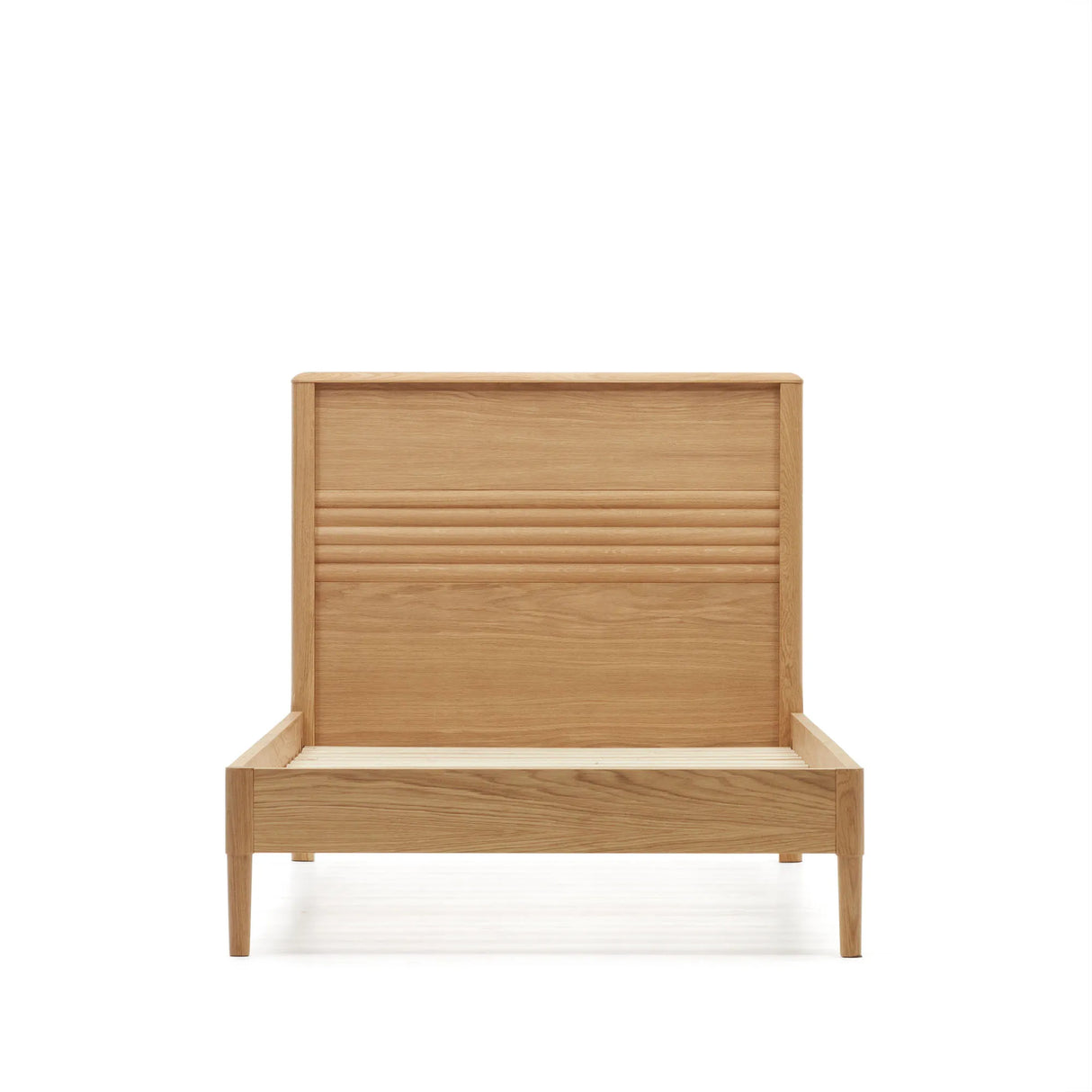 Lenon Bett aus Eichenholz und Eichenfurnier für Matratze von 90 x 200 cm FSC MIX Credit von Kave Home – Produktbild 7