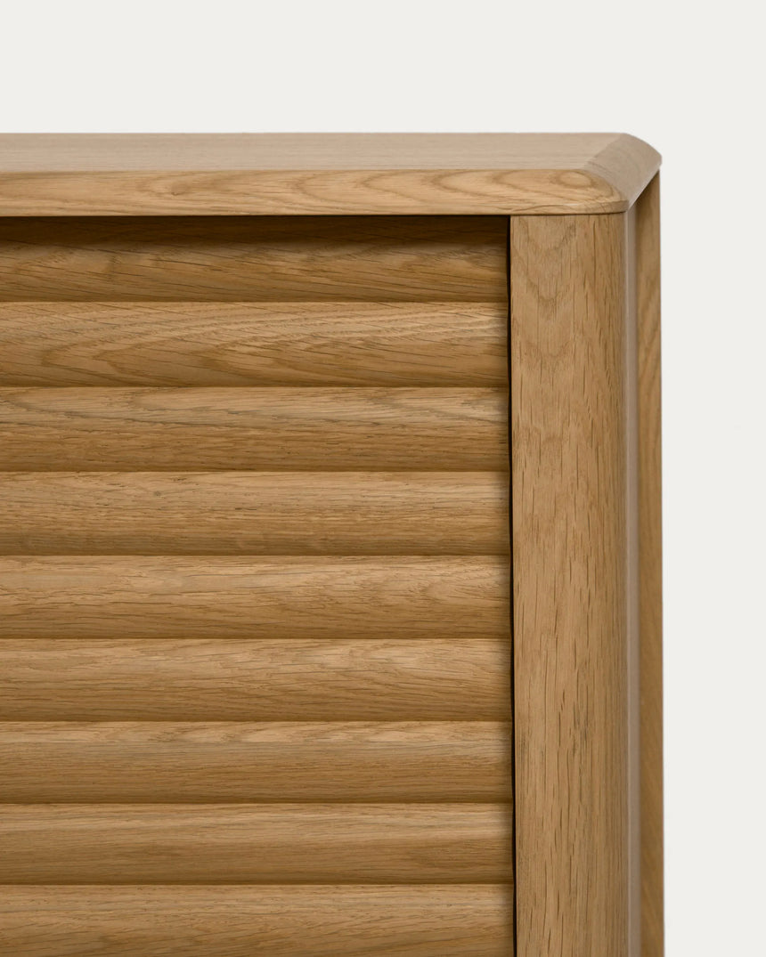 Lenon Sideboard 2 Türen 3 Schubladen Eichenholz und -furnier 155 x 86 cm FSC MIX Credit von Kave Home – Produktbild 4