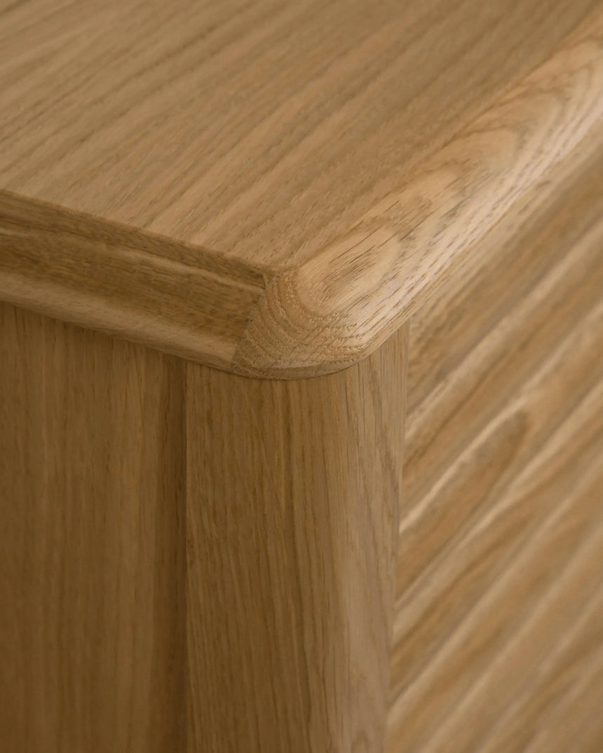 Lenon Sideboard 2 Türen 3 Schubladen Eichenholz und -furnier 155 x 86 cm FSC MIX Credit von Kave Home – Produktbild 5
