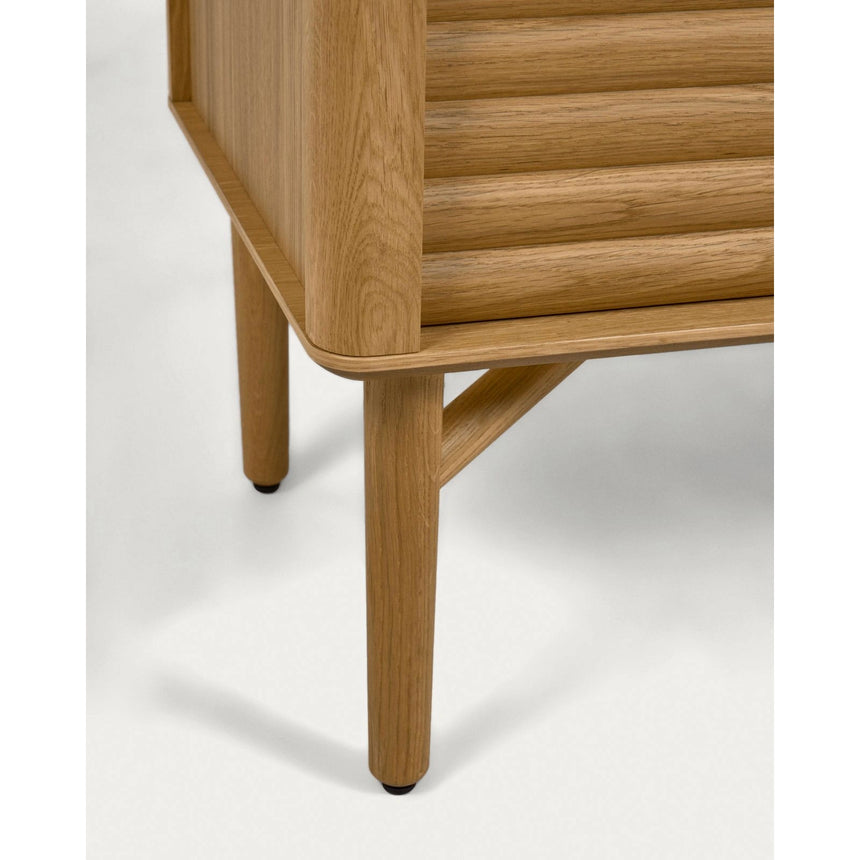Lenon Sideboard 3 Türen 3 Schubladen Eichenholz und -furnier 200 x 86 cm FSC MIX Credit von Kave Home – Bild 6