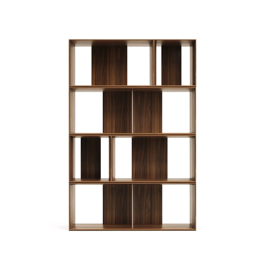 Litto Set aus 6 modularen Regalen aus Nussholzfurnier 101 x 152 cm von Kave Home – Bild 1