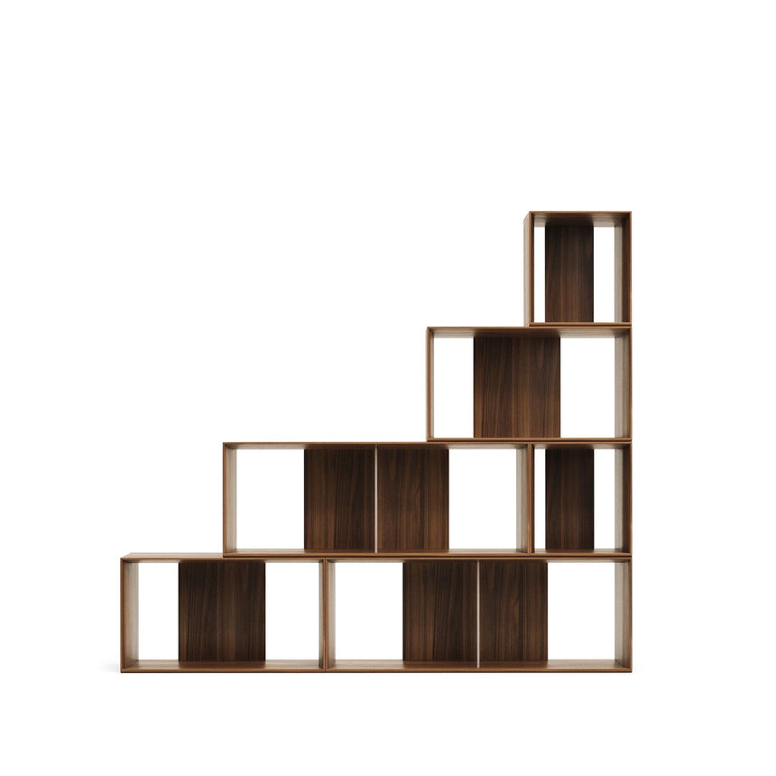 Litto Set aus 6 modularen Regalen aus Nussholzfurnier 101 x 152 cm von Kave Home – Bild 10