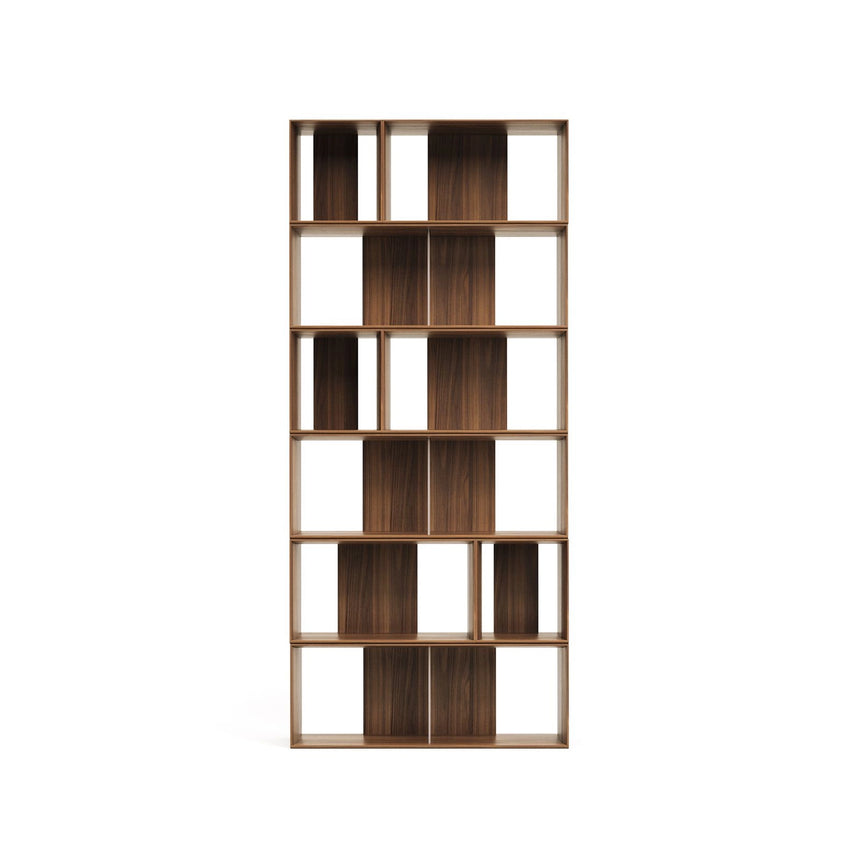 Litto Set aus 9 modularen Regalen aus Nussholzfurnier 202 x 114 cm von Kave Home – Bild 10