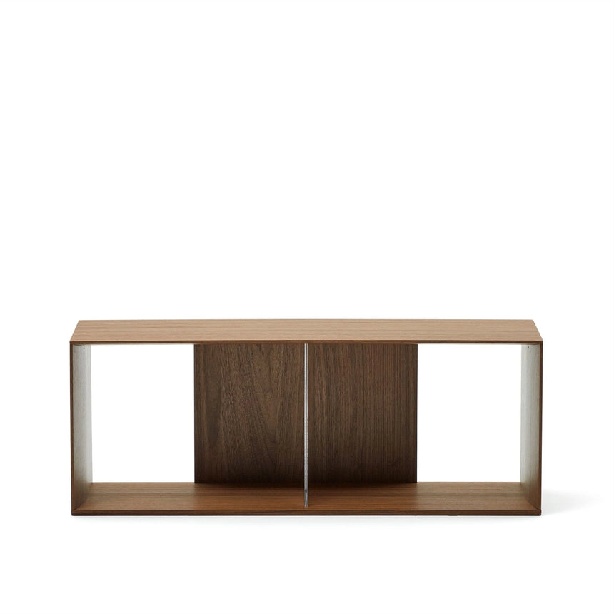 Litto großes Regalmodul aus Nussholzfurnier 101 x 38 cm von Kave Home – Bild 1