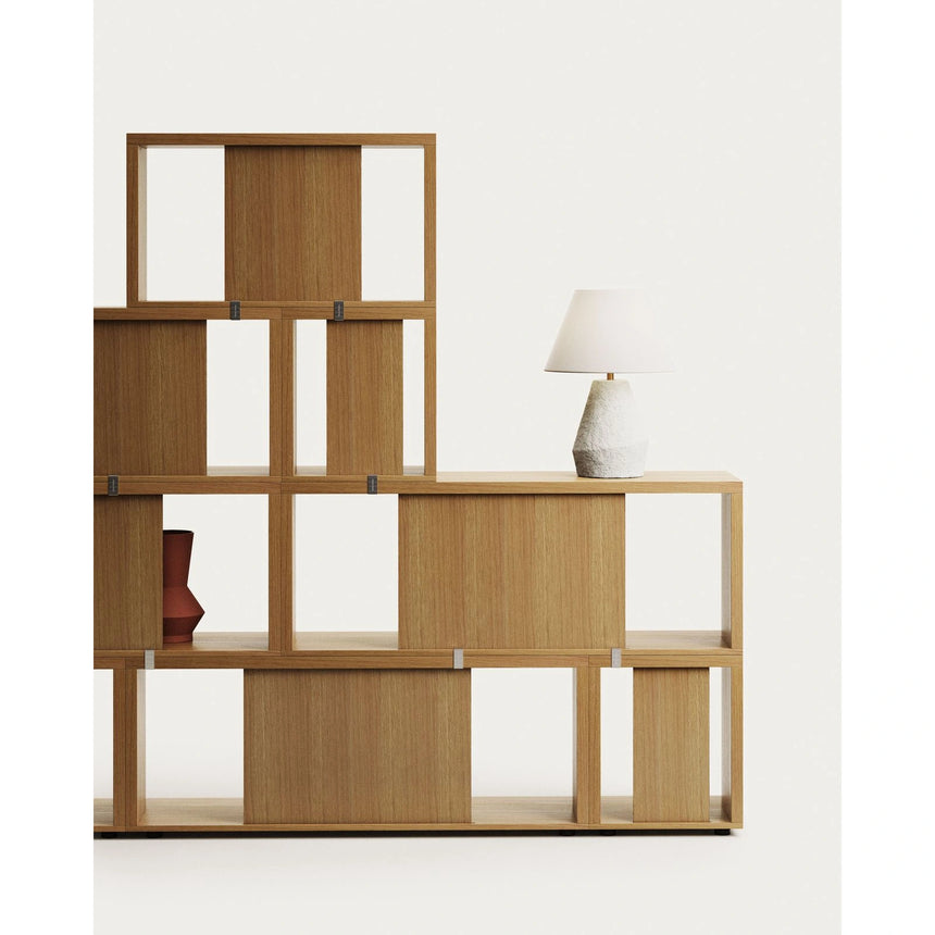 Litto kleines Regalmodul aus Eichenfurnier oder Nussholzfurnier 34 x 38 cm von Kave Home – Bild 11