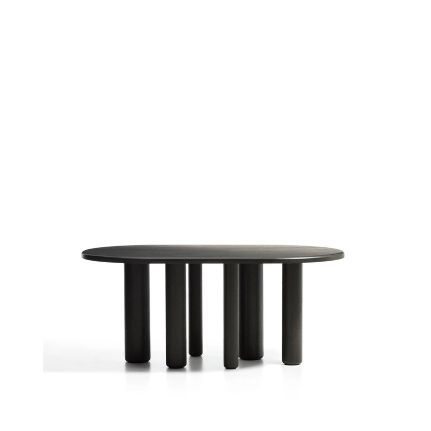 Mailen ovaler Tisch aus Eschenfurnier mit dunklem Finish Ø 180 x 105 cm von Kave Home – Bild 1