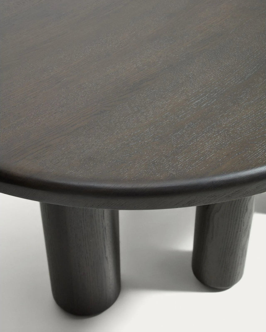 Mailen ovaler Tisch aus Eschenfurnier mit dunklem Finish Ø 180 x 105 cm von Kave Home – Bild 4