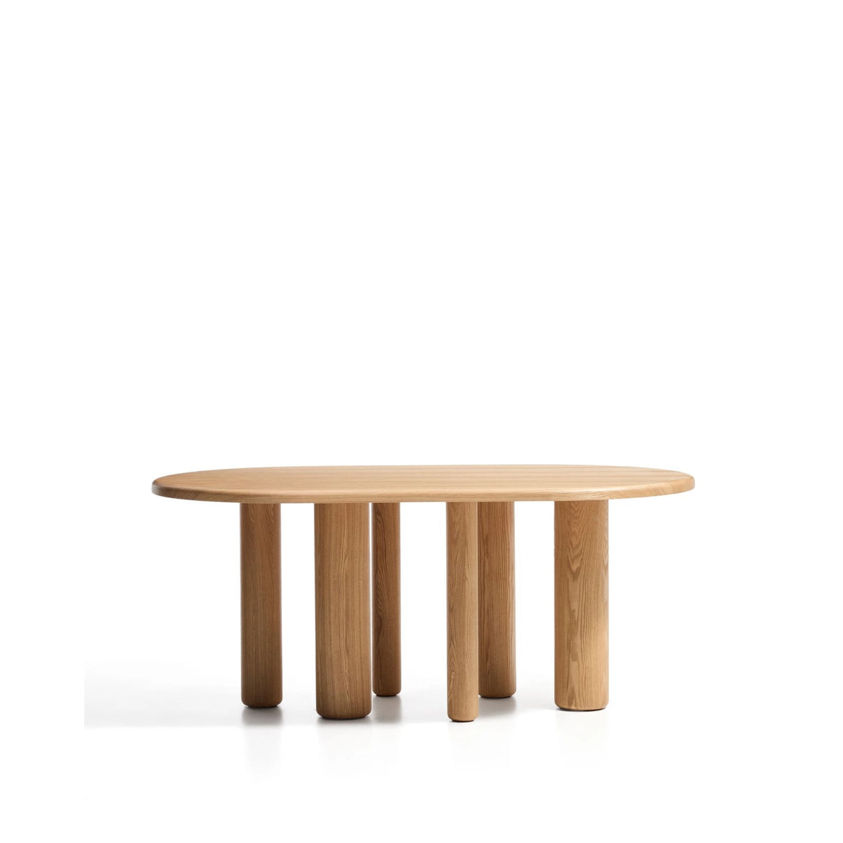 Mailen ovaler Tisch aus Eschenfurnier mit natürlichem Finish Ø 180 x 105 cm von Kave Home – Bild 1