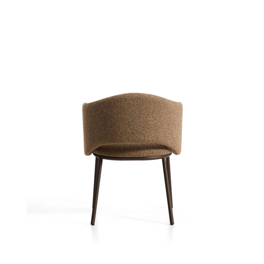 Maina Stuhl aus dicker Chenille und Stahlbeinen mit Beschichtung FSC Mix Credit von Kave Home – Bild 6