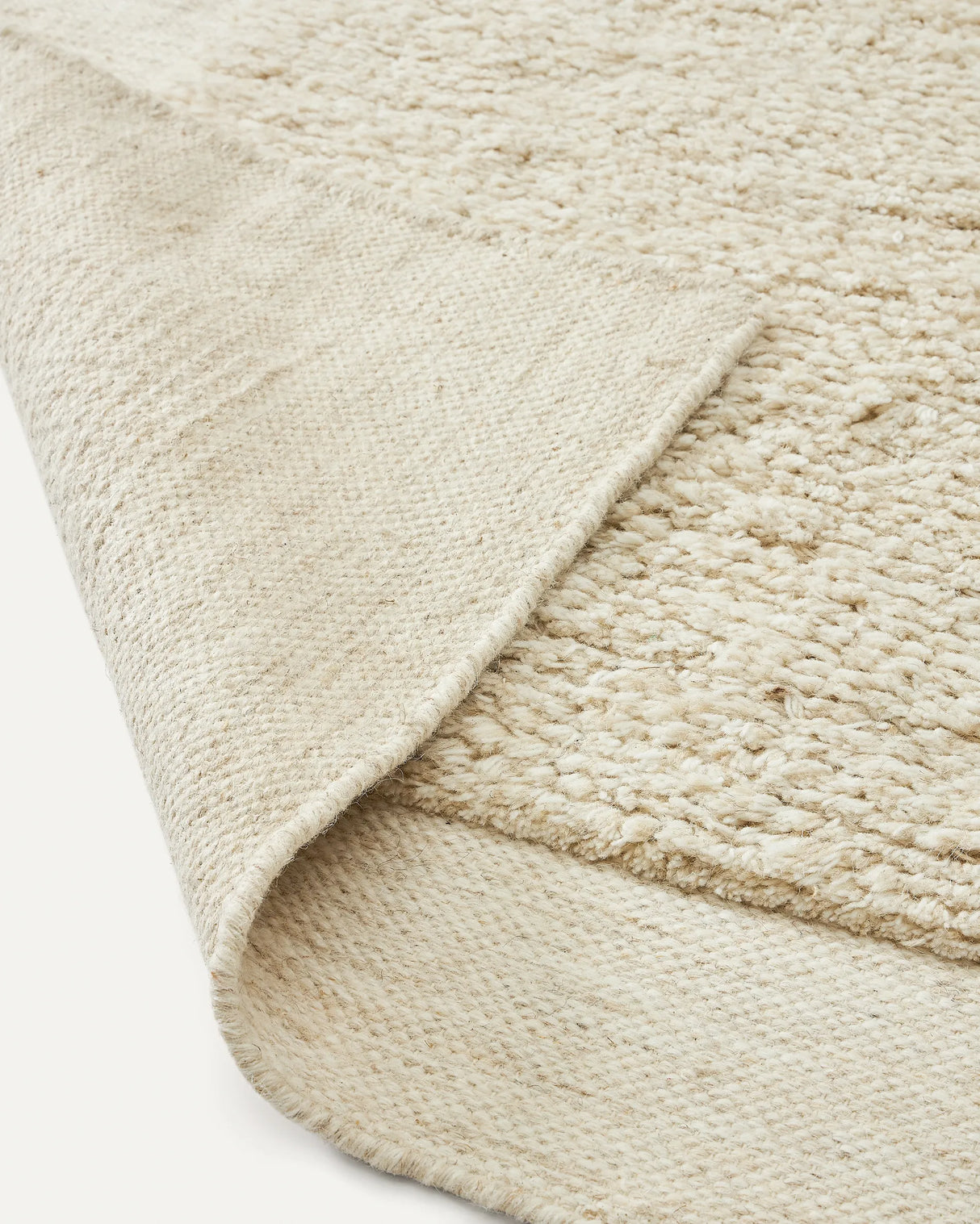 Marely Teppich aus Wolle in Weiß 200 x 300 cm von Kave Home – Produktbild 3