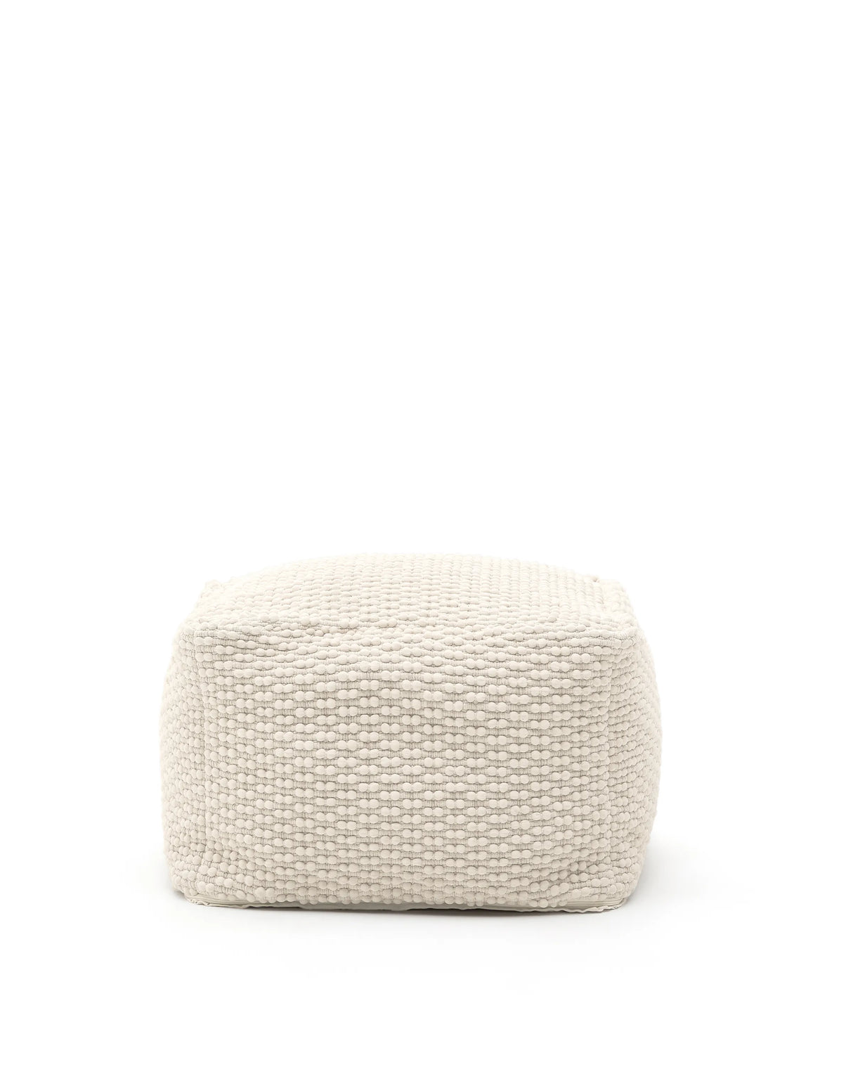 Mascarell Pouf aus Baumwolle und Polyester weiß 60 x 60 cm von Kave Home – Produktbild 6