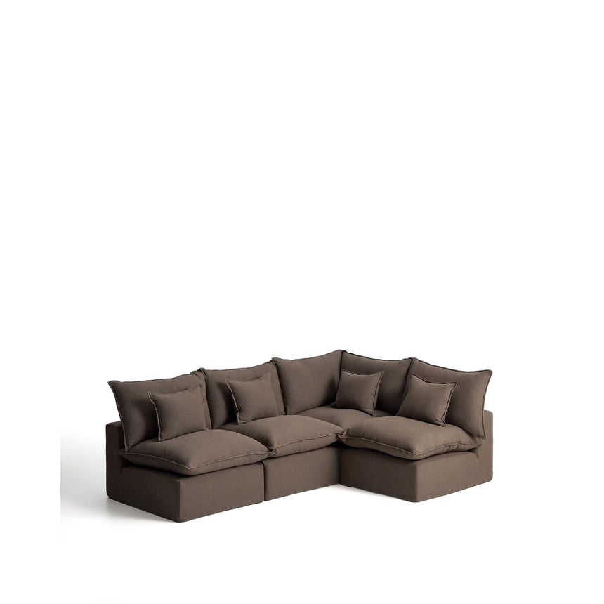 Modulares 4-Sitzer-Ecksofa Anarela mit abnehmbarem Bezug aus 100 % Leinen, 287 x 197 cm / 197 x 287 cm, FSC Mix Credit von Kave Home – Bild 4