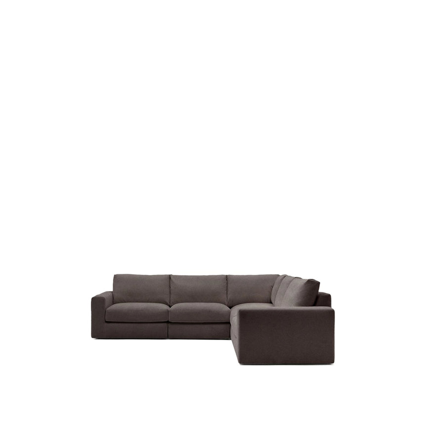 Modulares 5-Sitzer-Ecksofa Alea mit Bezug aus Chenille, 310 x 310 cm von Kave Home – Bild 4