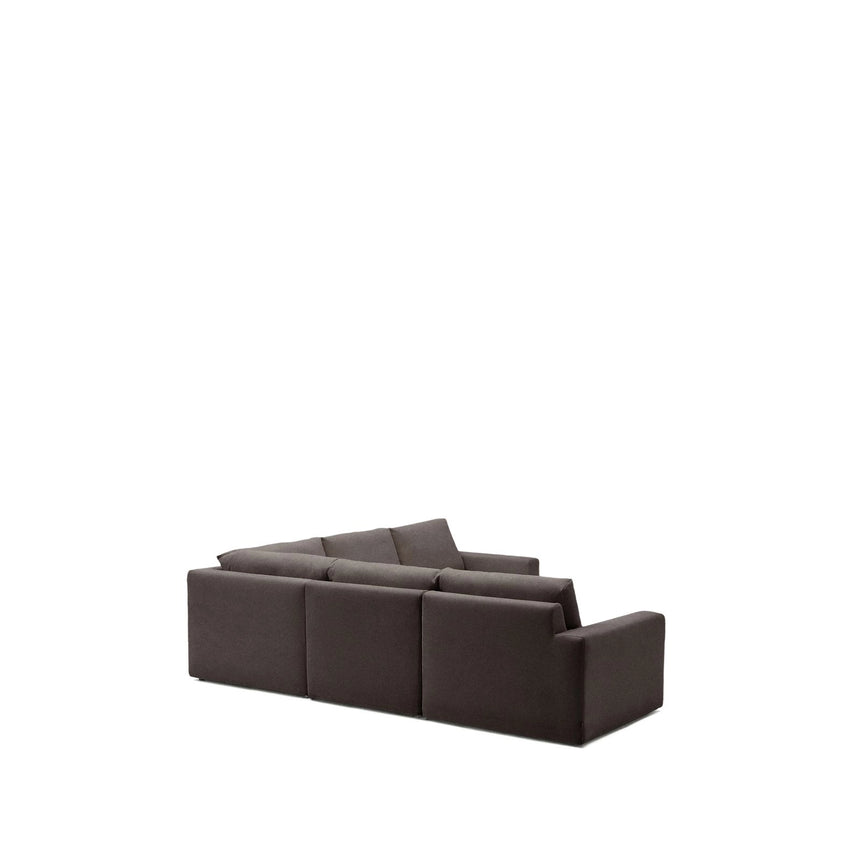 Modulares 5-Sitzer-Ecksofa Alea mit Bezug aus Chenille, 310 x 310 cm von Kave Home – Bild 5