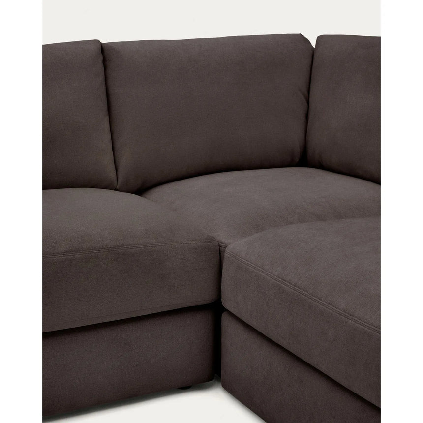 Modulares 5-Sitzer-Ecksofa Alea mit Bezug aus Chenille, 310 x 310 cm von Kave Home – Bild 6