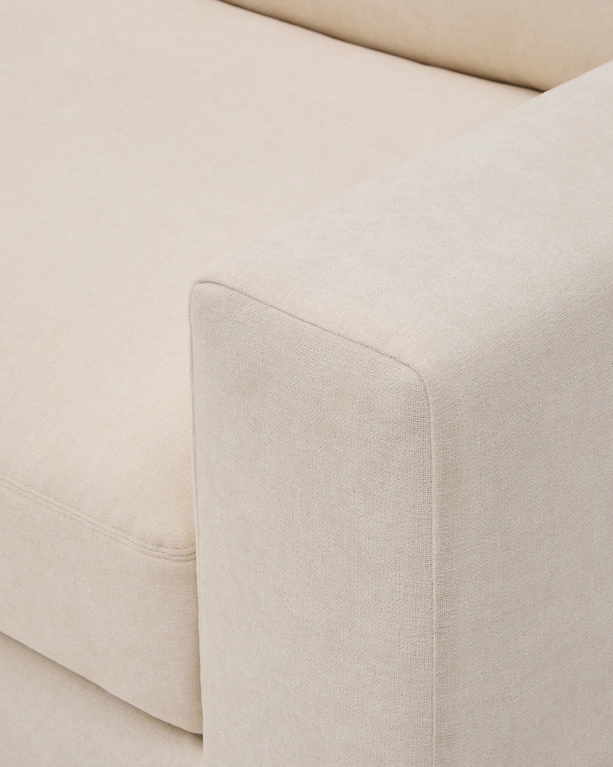 Modulares 5-Sitzer-Ecksofa Alea mit Bezug aus Chenille in Ecru, 310 x 310 cm von Kave Home – Produktbild 10