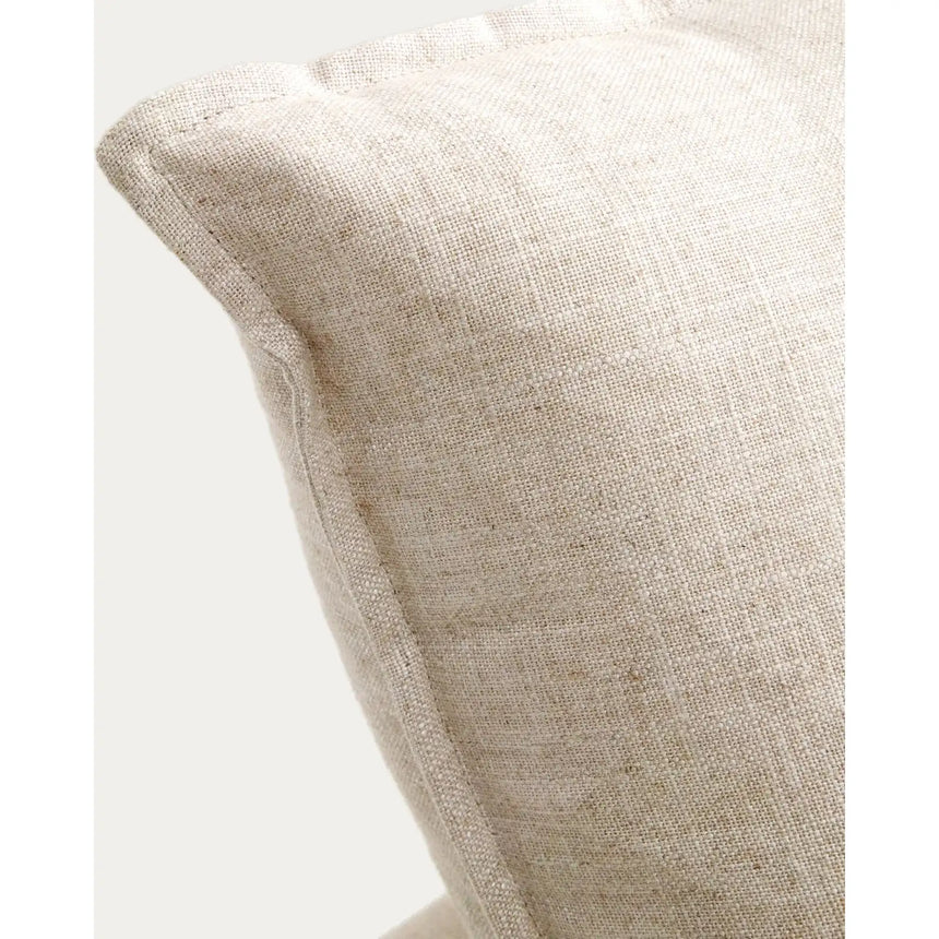 Modulares 6-Sitzer-Ecksofa Anarela mit abnehmbarem Bezug aus Leinen und Viskose in Beige, 307 x 347 cm, FSC Mix Credit von Kave Home – Bild 9