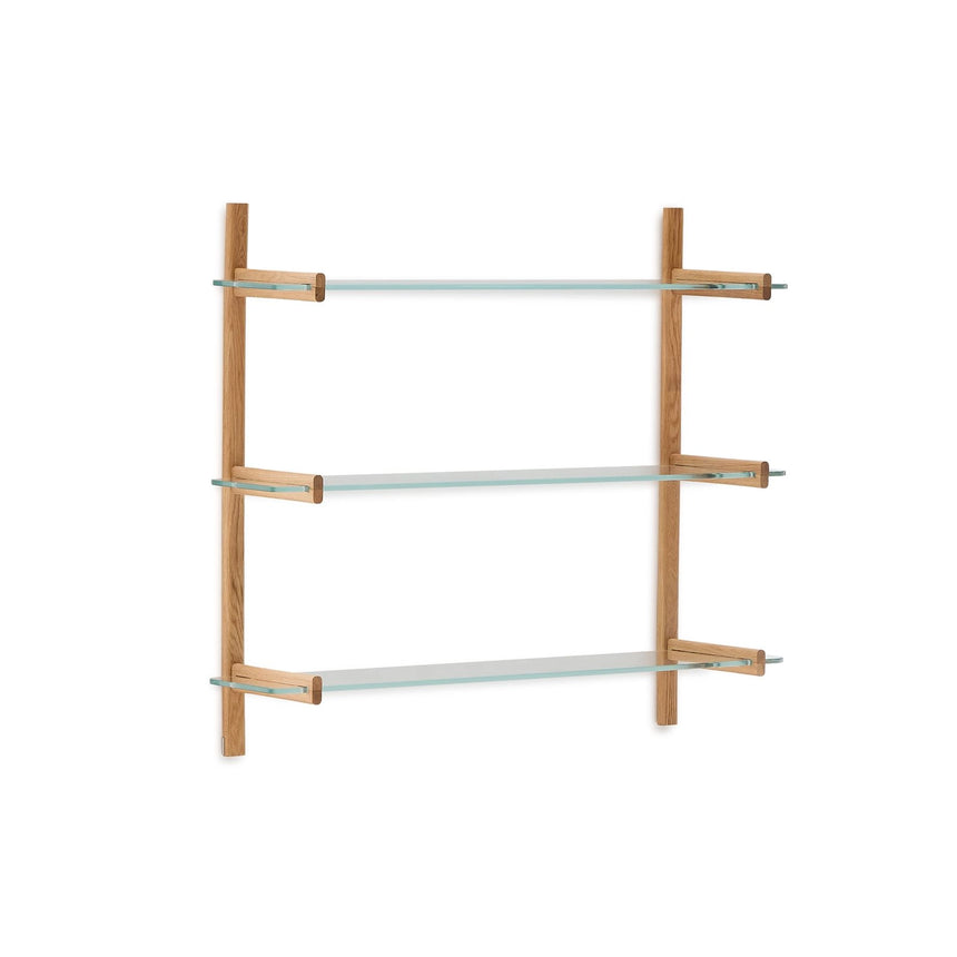 Modulares Regal Sitra 3 Regalbrettern aus Massivholz 110 cm FSC Mix Credit von Kave Home – Bild 1
