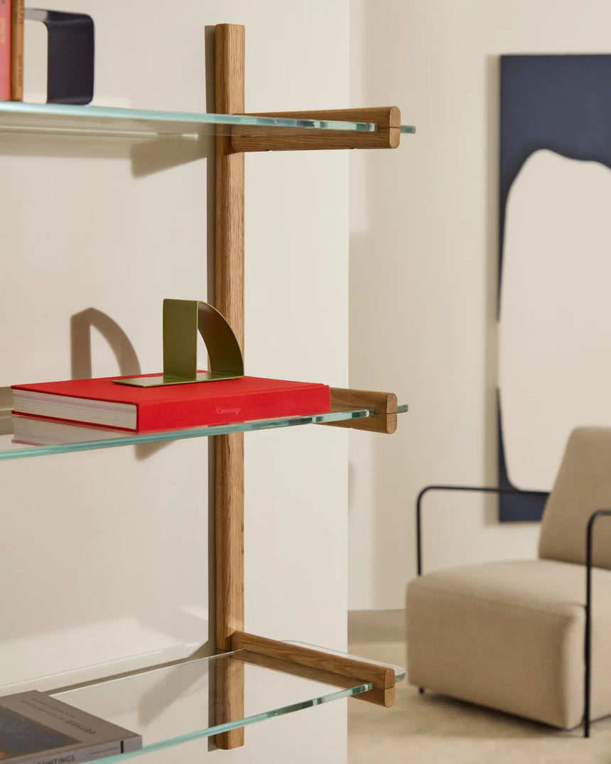 Modulares Regal Sitra 3 Regalbrettern aus Massivholz 110 cm FSC Mix Credit von Kave Home – Bild 2