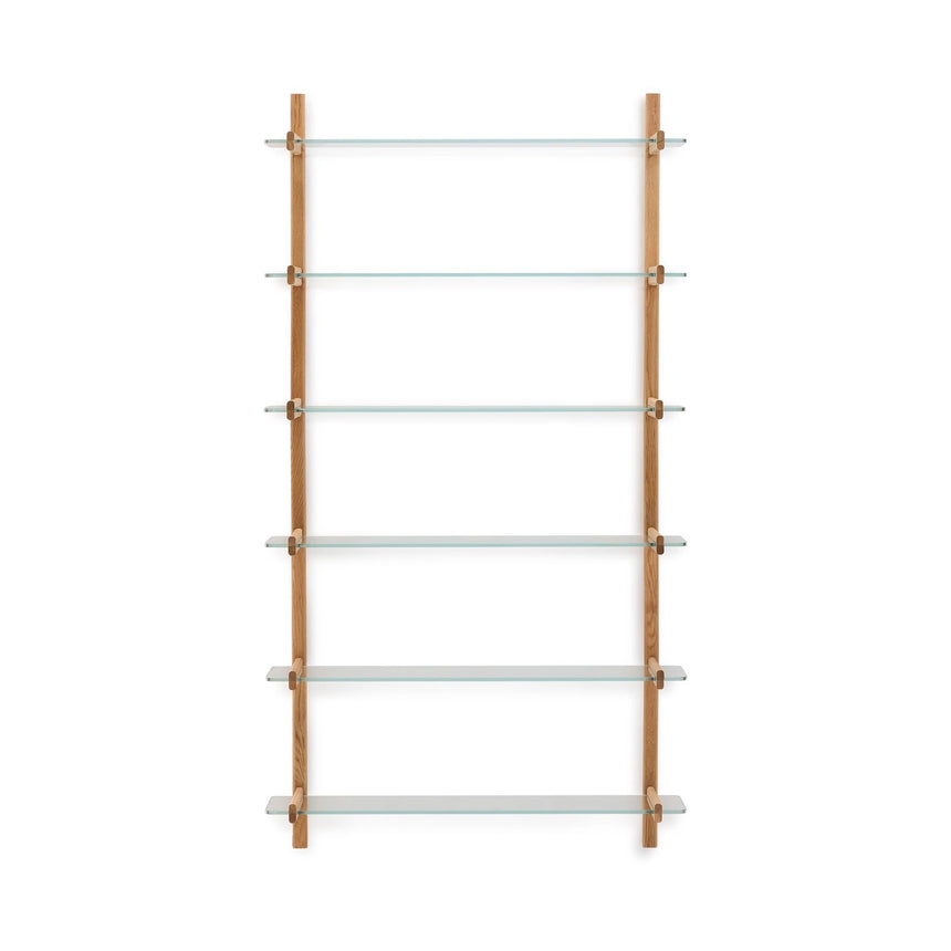 Modulares Regal Sitra 6 Regalbrettern aus Massivholz 110 cm FSC Mix Credit von Kave Home – Bild 4