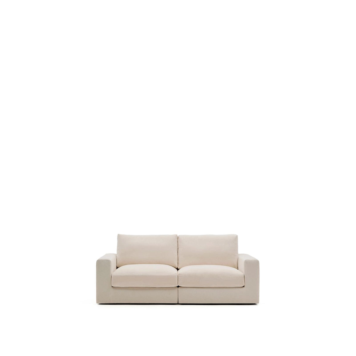 Modulares Sofa Alea für 3 Personen mit abnehmbarem Bezug aus Chenille in Beige, 220 cm von Kave Home – Bild 1