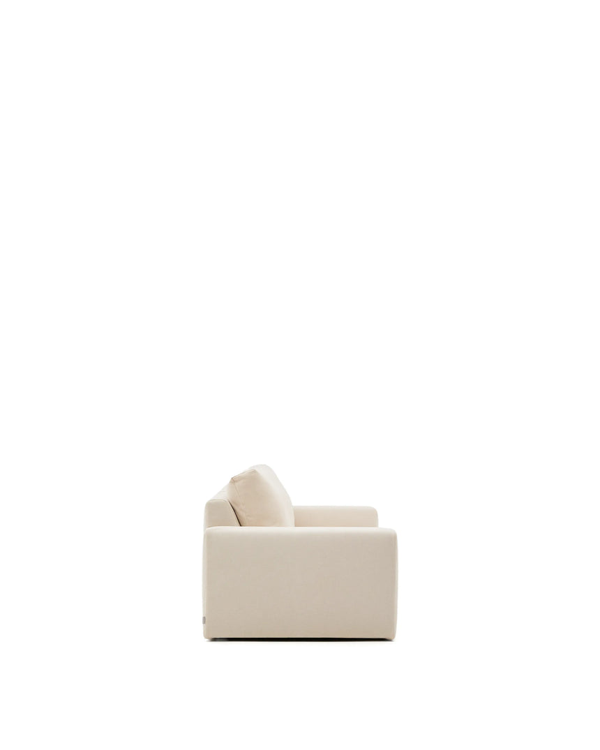 Modulares Sofa Alea für 3 Personen mit abnehmbarem Bezug aus Chenille in Ecru, 220 cm von Kave Home – Produktbild 6