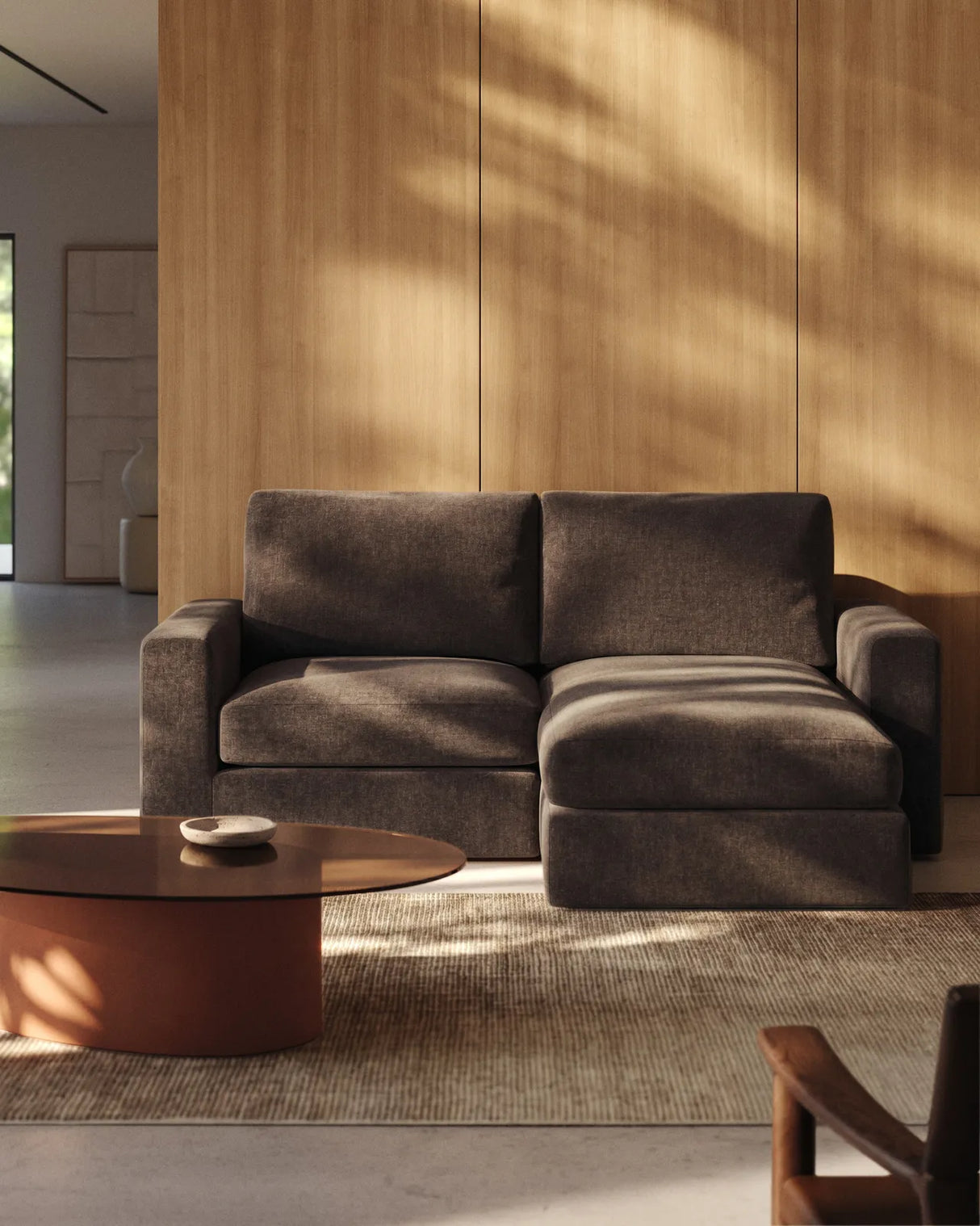 Modulares Sofa Alea für 3 Personen mit abnehmbarem Bezug aus Chenille mit Chaiselongue rechts, 220 cm von Kave Home – Bild 2