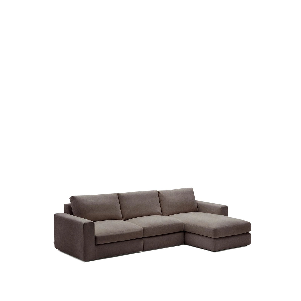 Modulares Sofa Alea für 4 Personen mit abnehmbarem Bezug aus Chenille mit Chaiselongue links, 310 cm von Kave Home – Bild 3