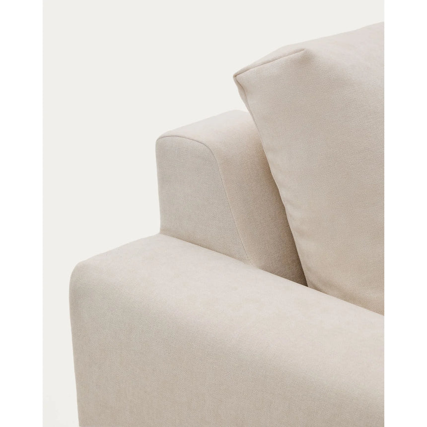 Modulares Sofa Alea für 4 Personen mit abnehmbarem Bezug aus Chenille mit Chaiselongue links in Beige, 310 cm von Kave Home – Bild 6