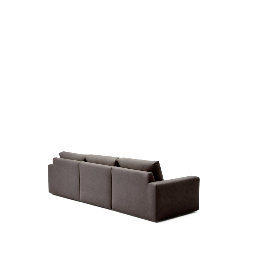 Modulares Sofa Alea für 4 Personen mit abnehmbarem Bezug aus Chenille mit Chaiselongue rechts, 310 cm von Kave Home – Bild 6